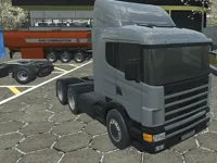 image bg 18 wheeler truck driving cargo